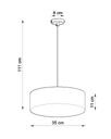 Závesné svietidlo moderné ARENA 35 čierna SL.0115 - Sollux Druh lampy Stropný-závesný