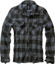 Brandit Checkshirt черная/серая рубашка XL