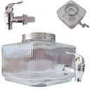 Банка с краном в холодильнике 3 л стекла с лимонадом с водным краном