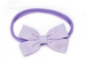 Детский ободок с бантиком, лавандовый
