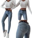 ЭЛЕГАНТНЫЕ ЖЕНСКИЕ ЭЛАСТИЧНЫЕ СИНИЕ ДЖИНСЫ CLASSIC S