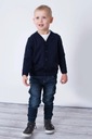 Tmavomodrý rozopínateľný sveter pre chlapca 116 Značka Jomar
