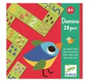 DJECO Dwustronne DOMINO Z LICZBAMI od 3 lat