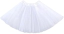 TIULOWA SPÓDNICZKA DLA DZIEWCZYNKI BALETOWA SPÓDNICA Z TIULU JASNY BIAŁA