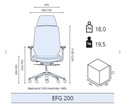 Эргономичное офисное кресло с эргономичным поворотным подголовником.