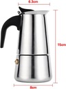 100 ml/200 ml/300 ml/450 ml moka nádoba espresso kávovar Napájanie 1 W
