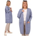 Модный кардиган большие размеры свободный длинный негабаритный свитер элегантный простой