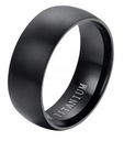 Черное Титановое Кольцо Матовое Классическое СТАЛЬ