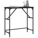 vidaXL Konzolový stolík, čierny, 75x32x75 cm, materiál na báze dreva Hĺbka nábytku 32 cm