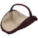 ДЕРЕВЯННАЯ КОРЗИНА, плетеная, темный джут, КАМИННЫЕ КОРЗИНЫ