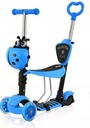 ТРЕХКОЛЕСНЫЙ БАЛАНСОВЫЙ СКУТЕР 5в1 BIEDRONKA BLUE