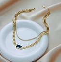 Позолоченное золотое ожерелье из хирургической стали 18 карат