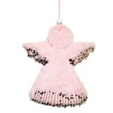 РОЖДЕСТВЕНСКАЯ ЕЛКА ОРНАМЕНТ РОЗОВЫЙ АНГЕЛ 23СМ ПОДАРОЧНЫЙ ОРНАМЕНТ