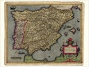 ИСПАНИЯ И ПОРТУГАЛИЯ Карта 60x80см 1592 г. М10