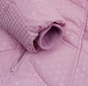 Zimná bunda fialová teplá prešívaná lesklá kožušina 10 134/140 Vek dieťaťa 10 rokov +
