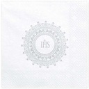 белые салфетки для причастия IHS HOLIDAY причастие x20