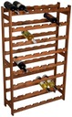 ДЕРЕВЯННАЯ ПОЛКА ДЛЯ ВИНА НА 56 БУТЫЛОК