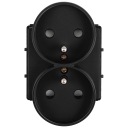 MIUUN Двойной гнездовой модуль с болтом Черный контакт для рамок MIUUN