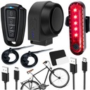 ПРОТИВОУГОННАЯ ВЕЛОСИПЕДНАЯ СИГНАЛИЗАЦИЯ 2в1 БЕЗОПАСНОСТЬ Пульт дистанционного управления + задняя светодиодная лампа