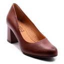 ESKA 1744 коричневые кожаные туфли на низком каблуке
