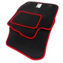 Seat Leon 2 2005-2012. VELUROVÉ rohože do auta stěrače HAFT R Barva černá