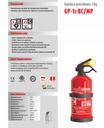 EXTINGUIDOR DE POLVO DE AUTOMÓVIL 1 KG TIPO BC 