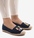 Granatowe espadryle trampki slip on H88-5 36 Oryginalne opakowanie producenta pudełko