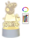 Ночник PEPPA 3D USB, 16 цветов светодиодов