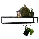 ПОДВЕСНАЯ НАСТЕННАЯ ПОЛКА МЕТАЛЛИЧЕСКАЯ ВЕШАЛКА НАСТЕННАЯ LOFT 80СМ ПРОМЫШЛЕННАЯ