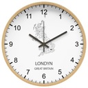 Zegar ścienny LONDYN finansowy, giełda, kantor