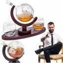 ГРАФИН + СТАКАНЫ ДЛЯ ВИСКИ GLOBUS С ГРАВИРОВКОЙ КОРАБЛЯ