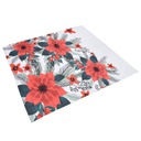 3D цифровая печать штор Красные цветы