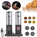 ЭЛЕКТРИЧЕСКАЯ МЕЛЬНИЦА ДЛЯ СОЛИ И ПЕРЦА, 2 ПРЕДМЕТА, С БЕСПРОВОДНОЙ ОСНОВОЙ