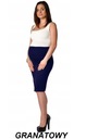Elegantná tehotenská sukňa s podšívkou SC1 S/M Dĺžka midi