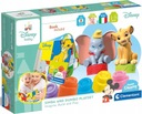 CLEMENTONI SOFT SENSORY BLOCKS DISNEY DUMBO KING LION + КНИГА 6 мес.+