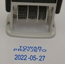 TOWAR PRZYJĘTO datownik z tekstem mały kieszonkowy DATA + TEKST w jednym