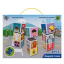 МАГНИТНЫЕ БЛОКИ 6 ЭЛЕМЕНТОВ СИМВОЛЫ