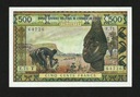 ZÁPADNÁ AFRIKA, TOGO 500 FRANKOV 1959 P-802Tm AUNC VEĽMI ZRIEDKAVÁ