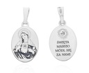 Серебряный медальон Ag 925 родированное Сердце Марии MDC071