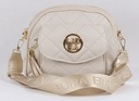 Laura Biaggi kabelka poštárka prešívaná béžová ekologická koža Značka Laura Biaggi