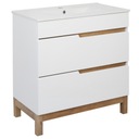 Шкафчик напольный под умывальник, белый, глянцевый, 80 см ПОЛЬСКИЙ ПРОИЗВОДИТЕЛЬ