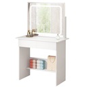 KOZMETIKAI SMINK FÉSÜLKÖDŐASZTAL LED TÜKÖRREL MODERN GLAMOUR 90 CM Műanyag MDF lap