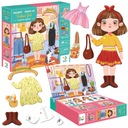 МАГНИТНАЯ ИГРА «СИЛЬНАЯ ДЕВУШКА ОДЕВАЛКА» МАГНИТНАЯ ДОСКА МАГНИТЫ