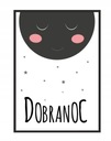 OBRAZ PLAKAT W RAMIE 33x43 cm Dobranoc PD105