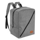 РЮКЗАК В ЛІТАКУ РУЧНА БАГАЖ 40X20X25CM 24L СІРА ДОРОЖНЯ СУМКА