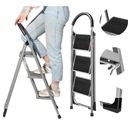 3-СТУПЕНЧАТАЯ ЛЕСТНИЦА 150 КГ ПРОЧНАЯ СТАЛЬНАЯ ПРОЧНАЯ ДЛЯ ДОМА