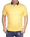 Polo koszulka żółta gładka polówka męska tshirt L Marka Pako Jeans