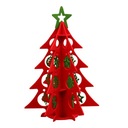 Объемная фетровая ткань Красная елка