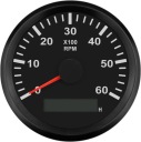 OBROTOMIERZ/TACHOMETR DO АВТОМОБИЛЯ CIEZAROWEGO JACHT 0-6000RPM 85MM  (17568623945) фото min 6