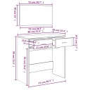 VIDAXL TOALETKA AVEC LUSTREM, DAB SONOMA, 80X39X80 CMphoto 10